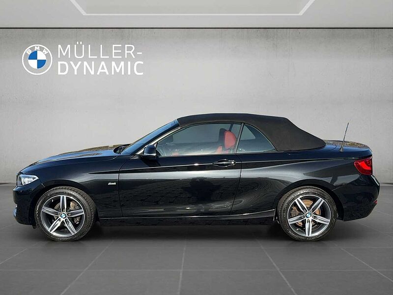 BMW 218 i CABRIO SPORT LINE XENON KLIMAAUTO PDC TEMPO