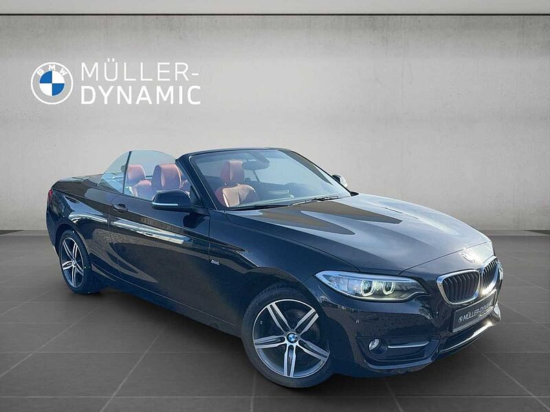 BMW 218 i CABRIO SPORT LINE XENON KLIMAAUTO PDC TEMPO