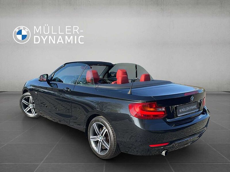 BMW 218 i CABRIO SPORT LINE XENON KLIMAAUTO PDC TEMPO